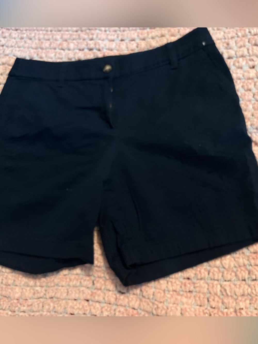 Classic Women's  navy blue dark Mid-Rise Shorts